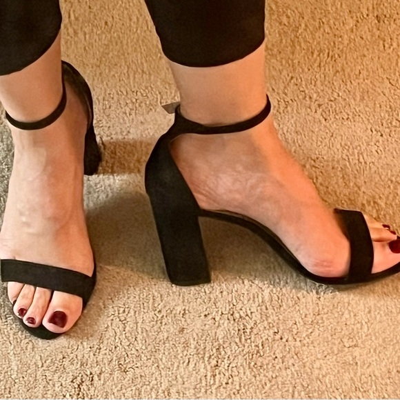Madden Girl “Beella” open toe stacked heel pumps - Picture 3 of 6